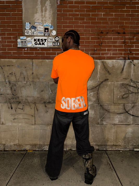 SOBER 3M Knicks Orange Tee
