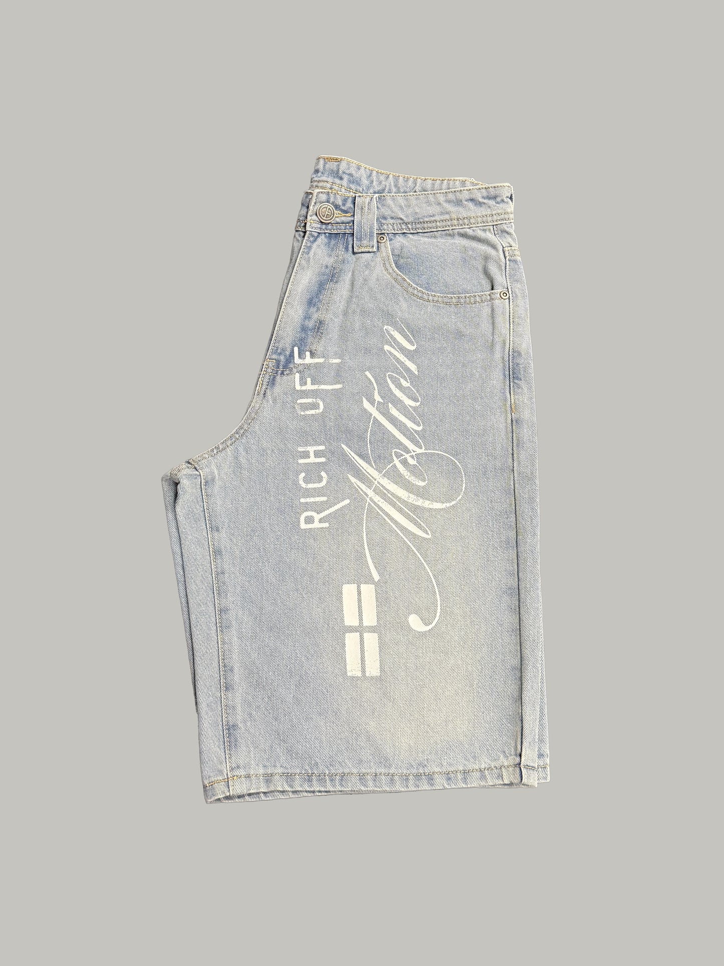 Rich Off Motion Jean Shorts