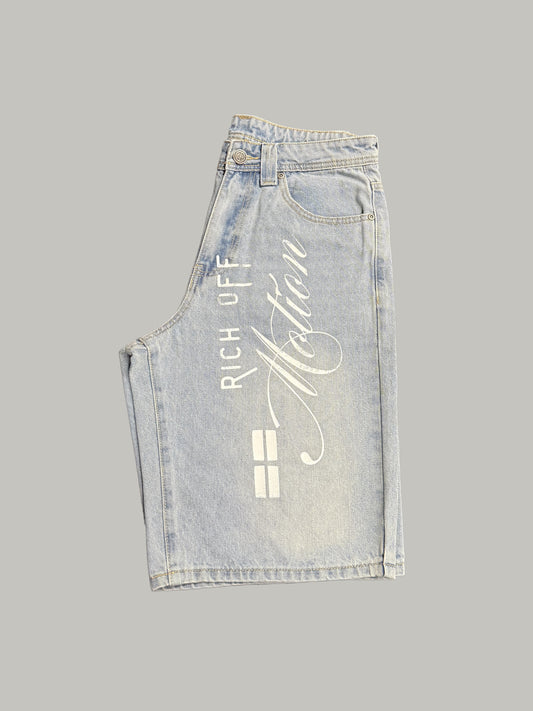 Rich Off Motion Jean Shorts